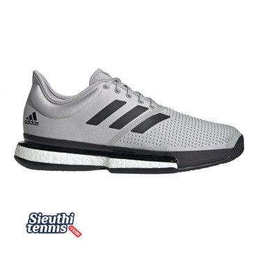 Giày tennis Adidas Sole Court Boost Grey/Black